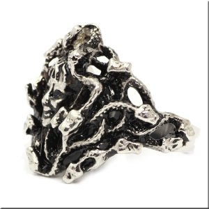 画像5: ステンレス 指輪 メデューサ ギリシャ神話 女神の ハード  リング / 316L /  金属アレルギー対応 アクセサリー 錆びないリング ギフト用にも人気 / ジーラブ (5)