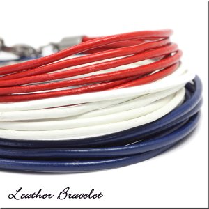 画像10: 11色3サイズから選べる本革レザーブレスレット + 脱着式 アンクレット アジャスター 2WAY 男女兼用 ギフト用 / ジーラブ (10)