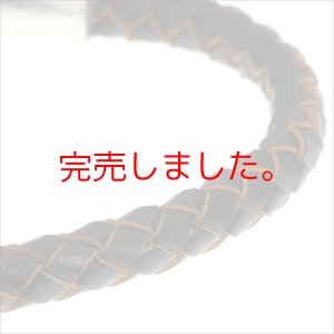 画像4: 丸編み レザー ブレスレット 革 ステンレス メンズ（ダークブラウン）誕生日プレゼント 記念日 高品質 お祝い ギフト用 / ジーラブ (4)