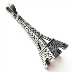 画像5: エッフェル塔 ペンダントトップ ステンレス ネックレス ヘッドギフト用 / ジーラブ (5)
