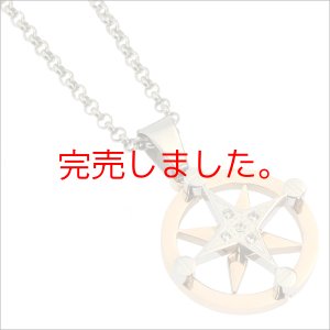 画像5: コンパス （ピンク＆ブラック）ペア ペンダントトップ ステンレス ギフト用 / ジーラブ (5)