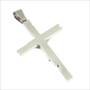 画像4: 刻印 シンプル ロザリオクロス ステンレス 316L 誕生日クリスマスプレゼント 記念日 高品質 お祝い ギフト用 / ジーラブ (4)