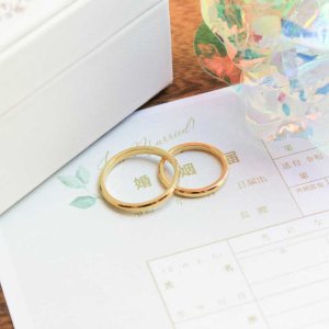 画像10: ステンレス 指輪 エンジェルリング（天使の輪)サージカルペアリング 2本 価格 金属アレルギー対応 金アレ 316L つけっぱなしOK ラッピングギフト用にも人気 / ジーラブ (10)