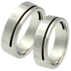 画像3: ステンレス 指輪 フォーエバー（Forever） サージカルペアリング 2本 価格 20代 30代 40代 50代 記念日のクリスマスプレゼントにも人気  / ジーラブ (3)