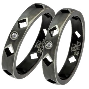 画像2: ステンレス 指輪 アンティークアーガイル(Antique ARGYLE)ペアリング 2本 価格 20代 30代 40代 50代 個性的なアクセサリーが欲しい方へ / ジーラブ (2)