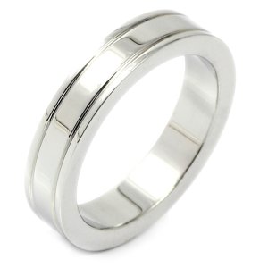 画像2: ステンレス 指輪 スタイリッシュ ダブルライン リング   金属アレルギー対応 アクセサリー メッセージ刻印 錆びないリング クリスマスプレゼント用 / ジーラブ (2)