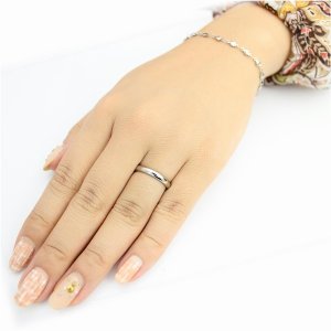 画像4: ステンレス 指輪 アレルギー対応 艶消しマット 3ミリ幅オーバル マットリング ３mm   金属アレルギー対応 アクセサリー 錆びないリング 刻印 名入れ / 錆びないリング ギフト用にも人気 / ジーラブ (4)