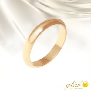 画像2: ステンレス 指輪 3ミリ幅オーバル ピンクゴールド ミラーリング ３mmMirror Ring  金属アレルギー対応 アクセサリー 錆びない 変色しないリング 刻印 名入れ 無料ギフト用にも人気 / ジーラブ (2)