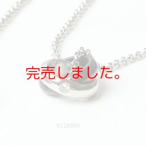 画像5: ペアネックレス ステンレス チェーン付 ネックレス ダブルリング VieN1288P-N1288BKギフト用 / ジーラブ (5)