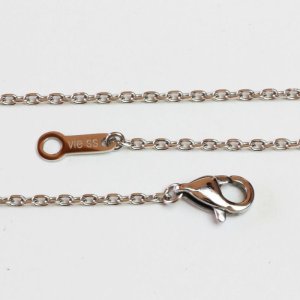 画像2: ペアネックレス ステンレス プレート ゴールド シルバー N1295Y-N1295ネックレストップ ギフト用 / ジーラブ (2)