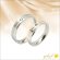画像1: ツートンペアリング　ピンクゴールド＆シルバーステンレスリング　天然ダイヤモンド0.033ct　マリッジリング結婚指輪 Vie (1)