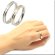 画像3: シンプルライン　ホワイト 天然ダイヤモンド0.015ct　316Lステンレス 指輪 錆びないリング メッセージ刻印 (3)
