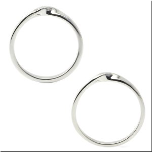 画像3: ステンレス 指輪 インフィニティリング 無限大 マリッジリング結婚 金属アレルギー対応 アクセサリー ペア価格 ケース付き ネックレストップ ギフト用にも人気 / ジーラブ (3)