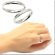 画像4: ウェーブラインステンレスリングCZダイヤ入り　316Lステンレス 指輪 錆びないリング メッセージ刻印 (4)