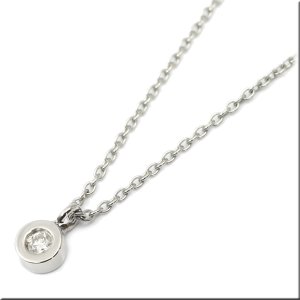 画像3: ステンレス ネックレストップチェーン付 1粒 ダイヤモンド ソリティア 「ひとつ石」 ネックレストップ ギフト用 / ジーラブ (3)