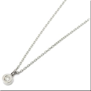 画像4: ステンレス ネックレストップチェーン付 1粒 ダイヤモンド ソリティア 「ひとつ石」 ネックレストップ ギフト用 / ジーラブ (4)