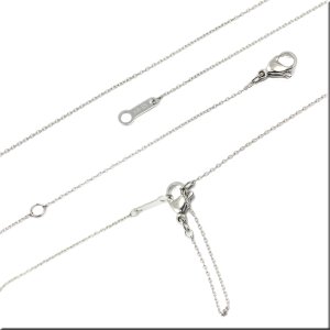 画像2: ステンレス ネックレストップチェーン付 1粒 ダイヤモンド ソリティア 6本爪 「ひとつ石」 ネックレストップ ギフト用 / ジーラブ (2)